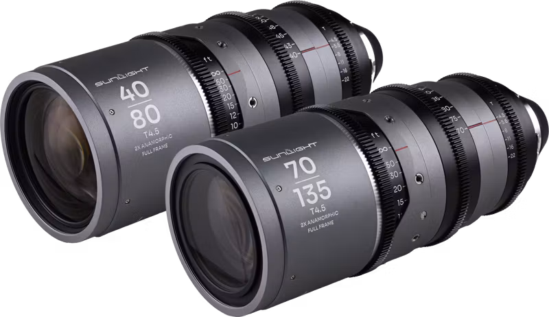 Laowa Sunlight 2X Anamorphic Zoom 2-Lens Bundle (40-80mm,70-135mm) (Silver) Arri PL