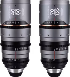 Laowa Sunlight 2X Anamorphic Zoom 2-Lens Bundle (40-80mm,70-135mm) (Amber) Arri PL