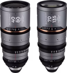 Laowa Sunlight 2X Anamorphic Zoom 2-Lens Bundle (40-80mm,70-135mm) (Amber) Arri PL