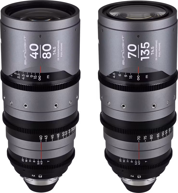 Laowa Sunlight 2X Anamorphic Zoom 2-Lens Bundle (40-80mm,70-135mm) (Clear) Arri PL