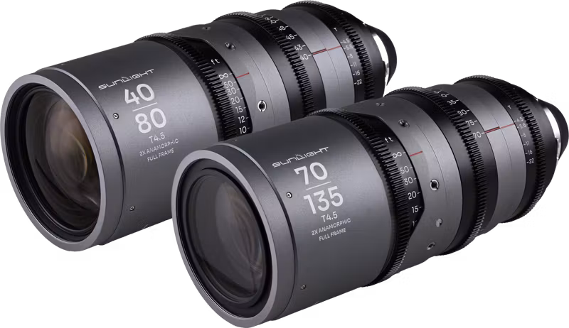 Laowa Sunlight 2X Anamorphic Zoom 2-Lens Bundle (40-80mm,70-135mm) (Clear) Arri PL