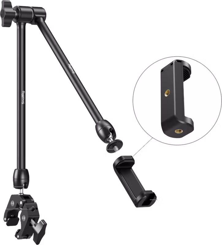 SmallRig 5624 Desktop Magic Arm with Crab-Shaped Clamp Kit