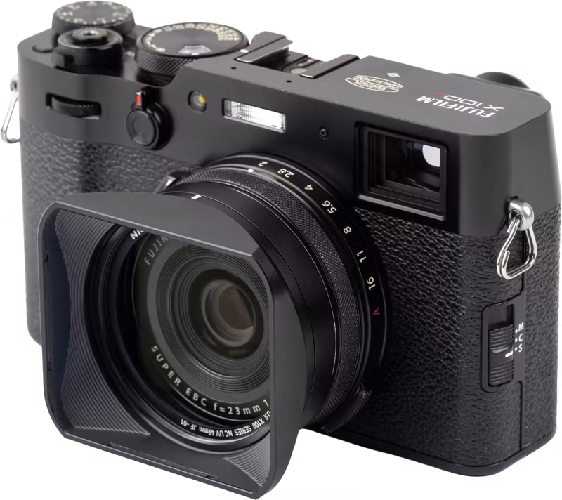 NiSi JetMag Pro Lens Hood, Uv Filter & Cap for Fuji X100 Series Black