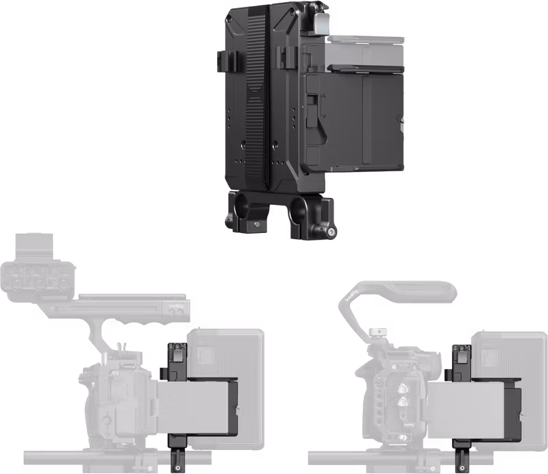 SmallRig 5226 V-Mount Battery Mount Plate Kit for 15mm LWS Rods