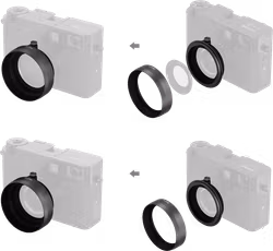 SmallRig 5709 Shading Hood for FUJIFILM X half Charcoal Silver