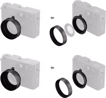 SmallRig 5709 Shading Hood for FUJIFILM X half Charcoal Silver