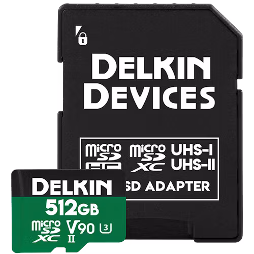 Delkin microSD Power 2000x UHS-II (V90) R300/W250 512GB