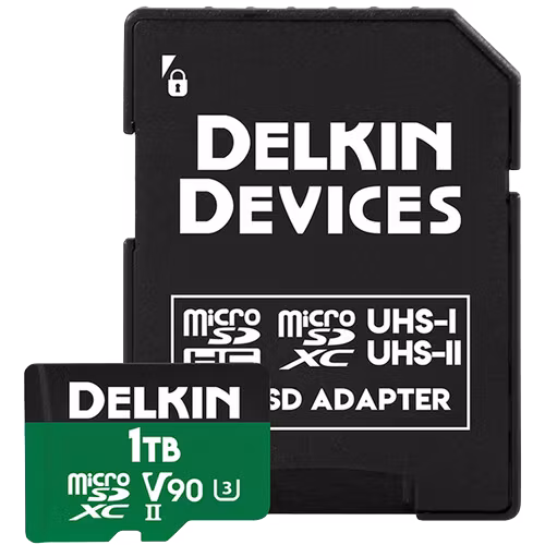 Delkin microSD Power 2000x UHS-II (V90) R300/W250 1TB