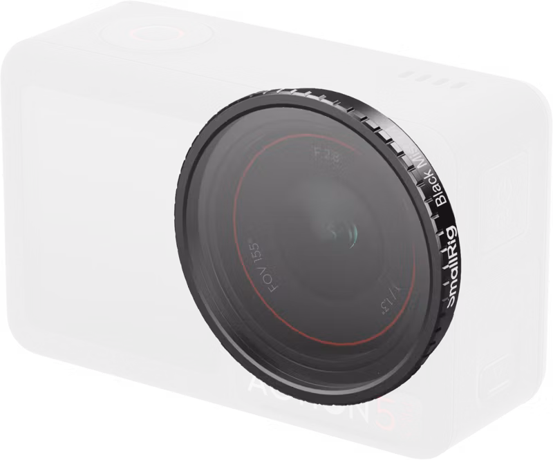 SmallRig 5836 Attachable 1/4 Effect Black Mist Filter for DJI Osmo Action 5 Pro / 4