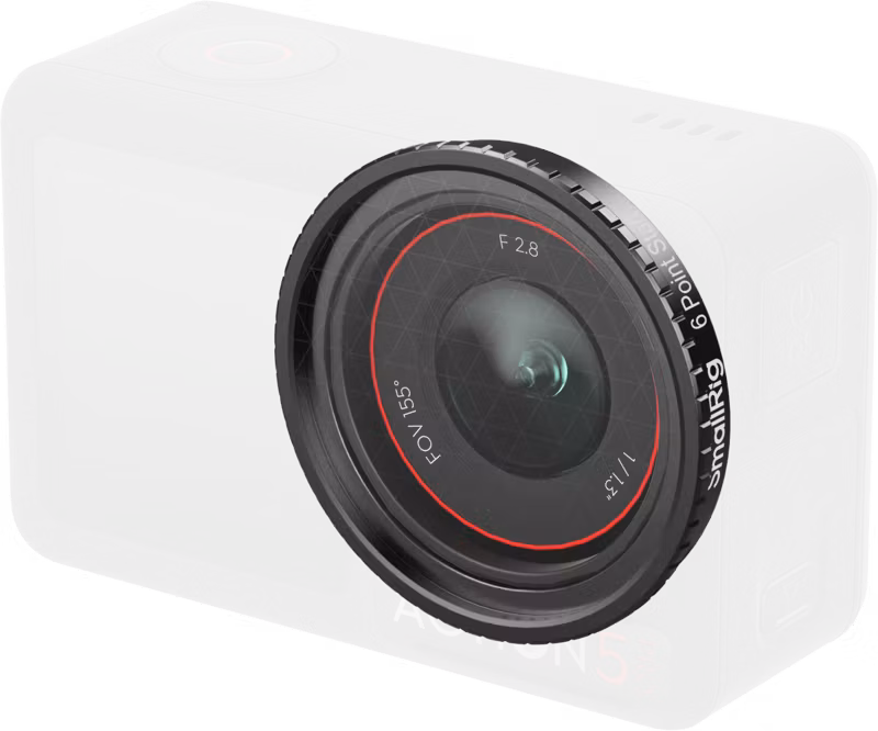 SmallRig 5839 Attachable Star Cross Filter (6 Points) for DJI Osmo Action 5 Pro / 4