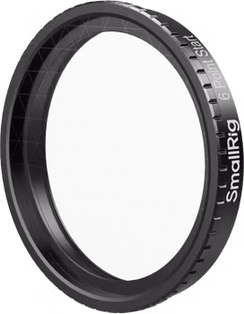 SmallRig 5839 Attachable Star Cross Filter (6 Points) for DJI Osmo Action 5 Pro / 4