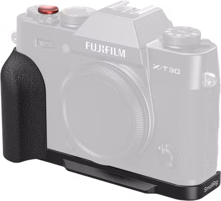 SmallRig 5663 L-Shaped Mount Plate with Silicone Handle for FUJIFILM X-T30 / T30 II / T30 III Black