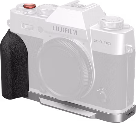 SmallRig 5664 L-Shaped Mount Plate with Silicone Handle for FUJIFILM X-T30 / T30 II / T30 III Silver