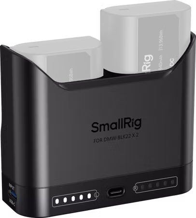 Cargador de batería para cámara SmallRig 5492 para DMW-BLK22