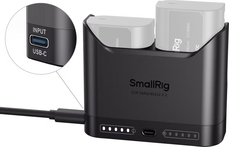 SmallRig 5492 Camera Battery Charger for DMW-BLK22