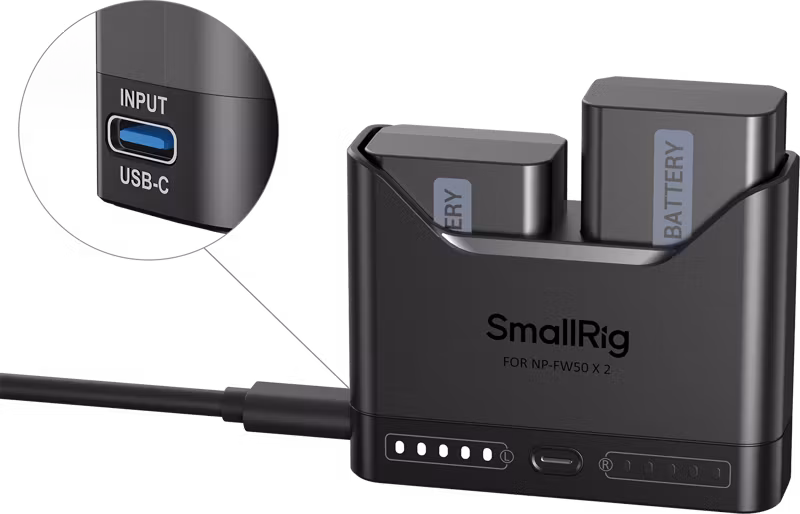 SmallRig 5488 Turbo Charging Kit for NP-FW50 Camera Batteries