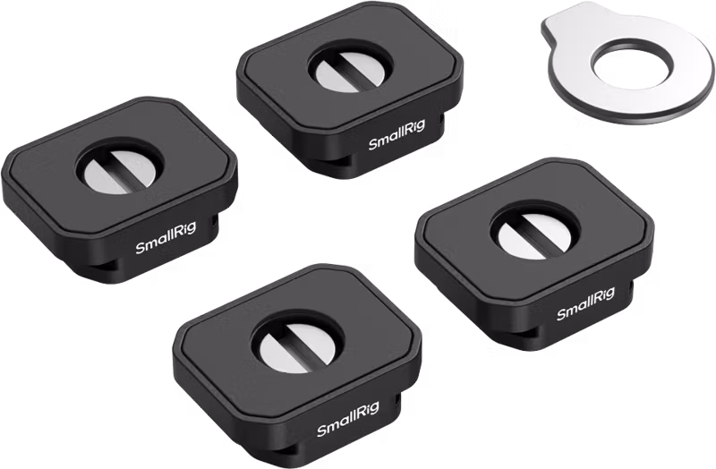 SmallRig 5472 Mount Plate with Cold Shoe Mount (4pcs)
