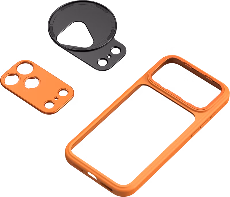 SmallRig 5795 FilMov Lightweight Photography Bumper Case for iPhone 17 Pro Max (Orange)