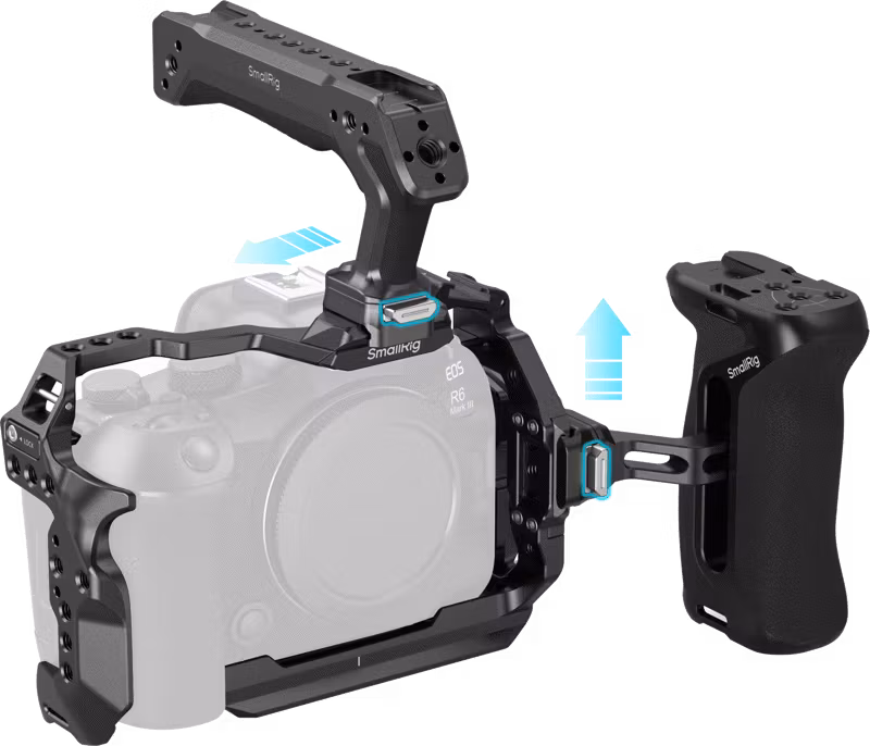 SmallRig 5958 HawkLock Quick Release Cage Kit for Canon EOS R6 MK III / R6 MK II (Advanced Edition)