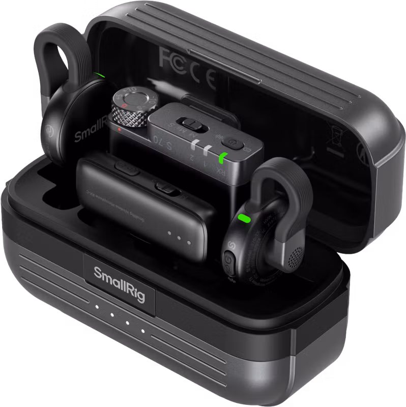 SmallRig 5715 S70 Wireless Microphone with Multi-Device Compatibility (Black)