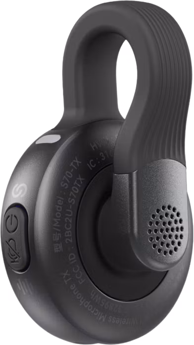 SmallRig 5715 S70 Wireless Microphone with Multi-Device Compatibility (Black)