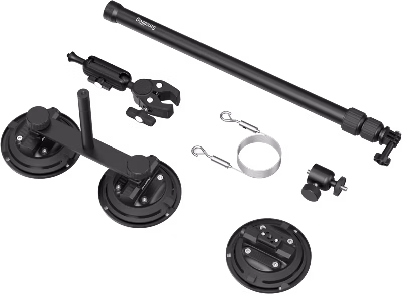 SmallRig 5843 Vehicle Suction Cup Support Kit for Action Cameras