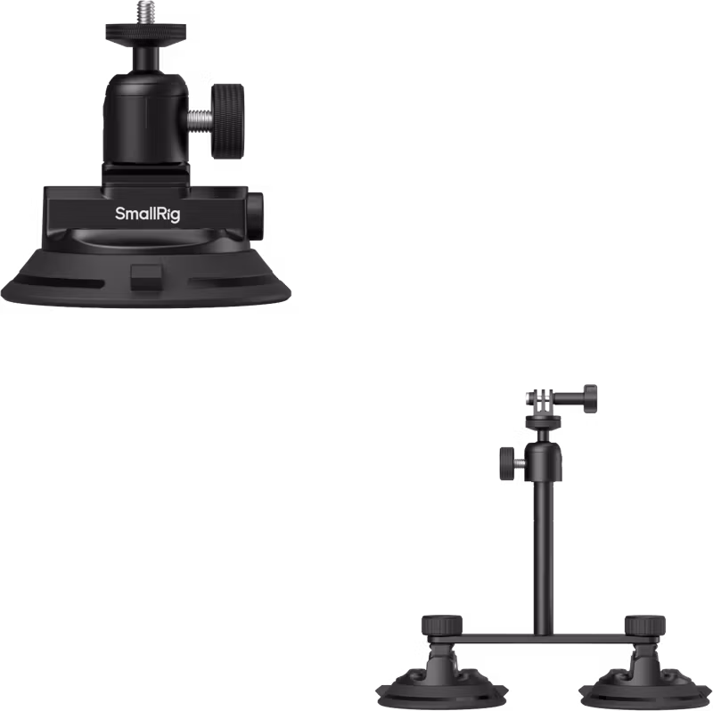 SmallRig 5843 Vehicle Suction Cup Support Kit for Action Cameras