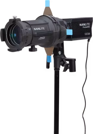 NANLITE Forza 60C LED Color Spot Light with 19°&36° Projection Attachment -  Ex Battery grip
