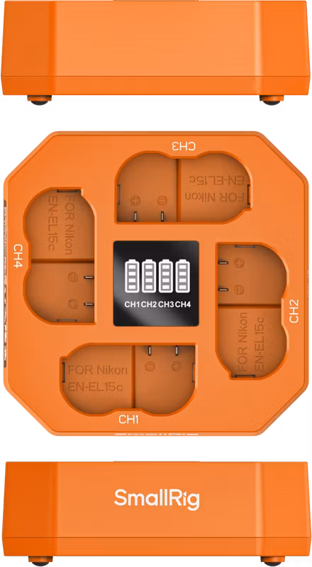 SmallRig 5747 Four-Channel Camera Battery Charger for EN-EL15c