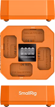 SmallRig 5749 Four-Channel Camera Battery Charger for NP-FW50