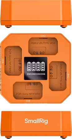 SmallRig 5749 Four-Channel Camera Battery Charger for NP-FW50