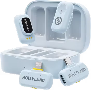 Hollyland LARK A1 Combo Sky Blue, with USB-C+ Lightning