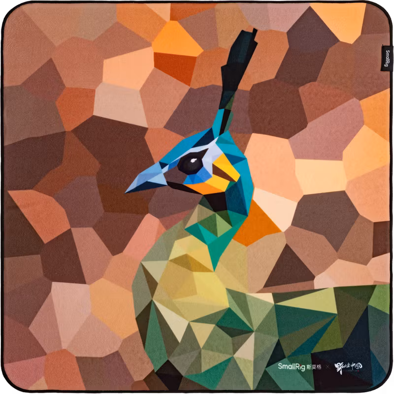 SmallRig 6040 Camera Wrap Wild China Film Series Green Peafowl Pattern