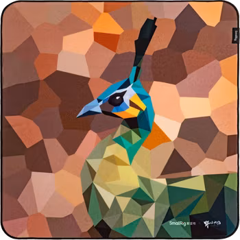 SmallRig 6040 Camera Wrap Wild China Film Series Green Peafowl Pattern