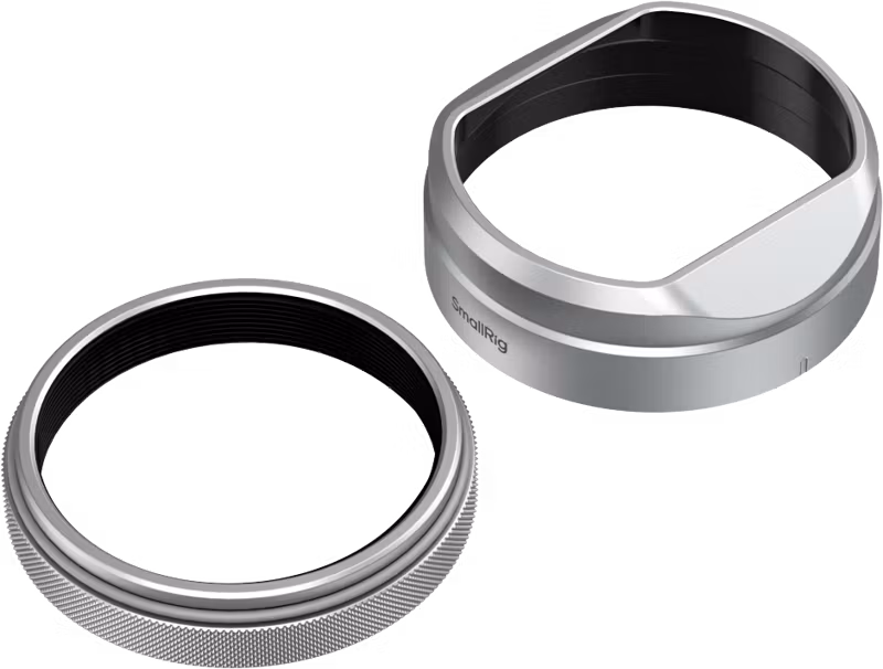 SmallRig 5849 Lens Hood for FUJIFILM X100VI / X100V (Silver)
