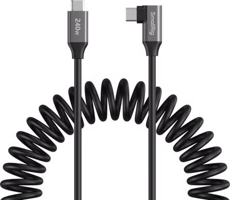SmallRig 5730 USB-C Data Cable Coiled (Straight to Angled)