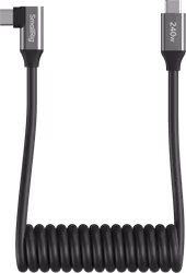 SmallRig 5730 USB-C Data Cable Coiled (Straight to Angled)