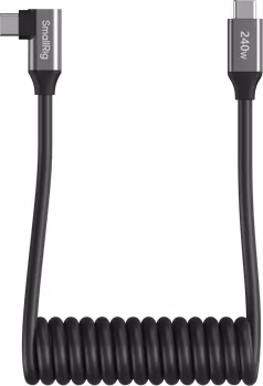 SmallRig 5730 USB-C Data Cable Coiled (Straight to Angled)