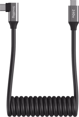 SmallRig 5730 USB-C Data Cable Coiled (Straight to Angled)