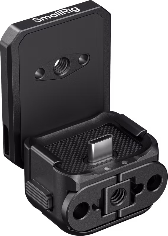 SmallRig 6359 Attachable Quick Release Backplate Mount Support with USB-C Port for DJI Osmo Pocket 4