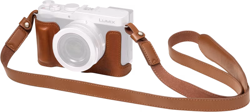 SmallRig 6275 Leather Half Case Kit for Panasonic LUMIX L10 Brown