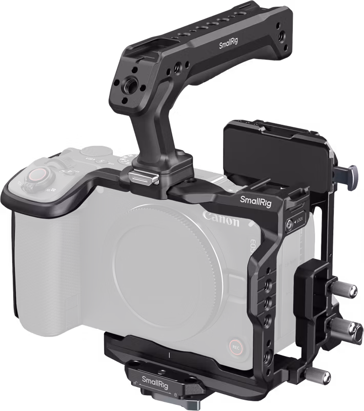 SmallRig 6381 HawkLock Quick Release Cage Kit with V-Mount Battery Plate for Canon EOS R6 V