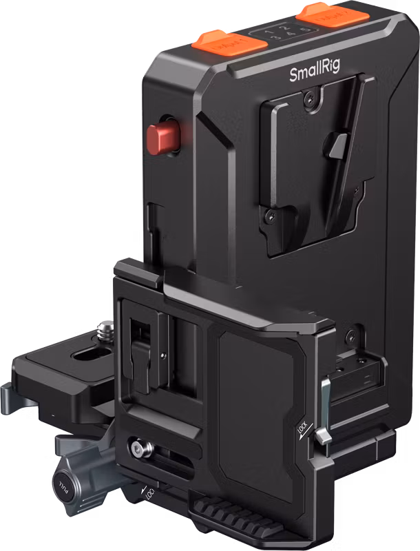 SmallRig 5899 Intelligent V-Mount Battery Adapter Plate Compatible with Arca-Swiss