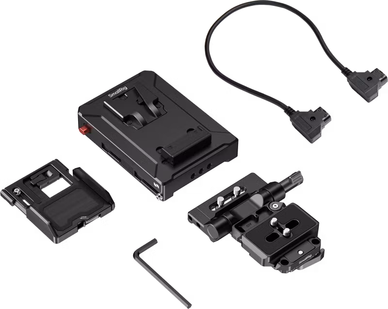 SmallRig 5899 Intelligent V-Mount Battery Adapter Plate Compatible with Arca-Swiss