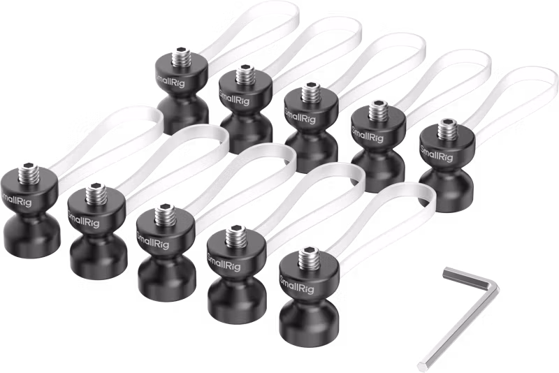 SmallRig 6527 Cable Clamp (10pcs) Black