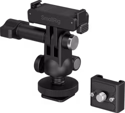 SmallRig 6396 QR Adapter Support with Cold Shoe Mount and Ball Head for DJI Osmo Action 6 / Nano