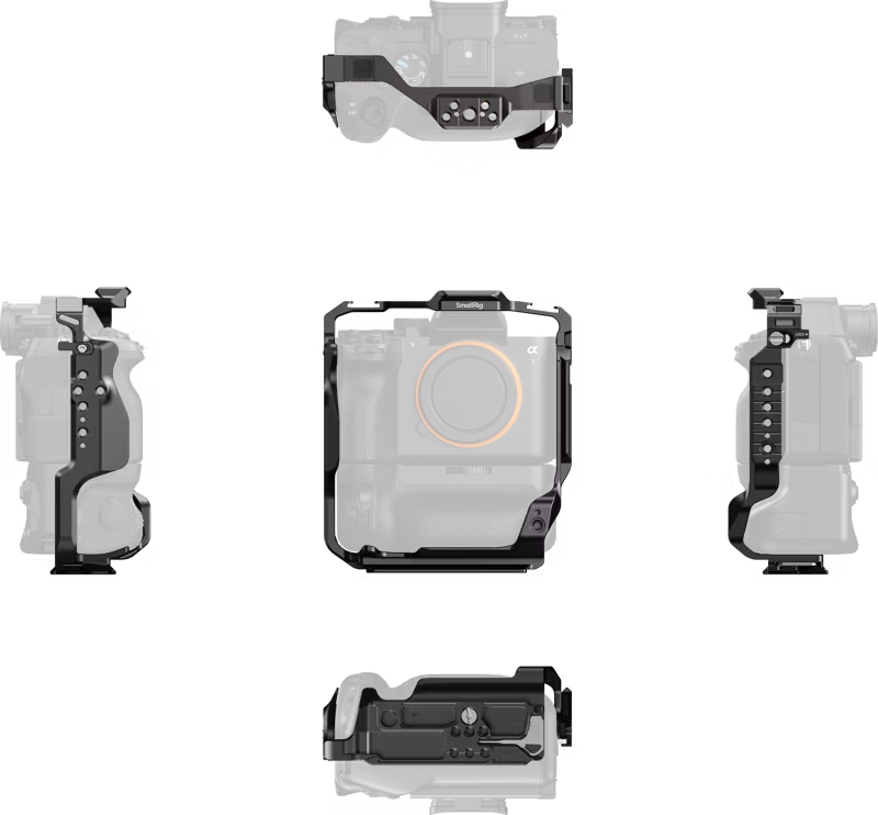 SmallRig 6114 Cage for Sony A 7R V / 7 IV / 7S III / 1 / 7R IV / 7 V with Vertical Grip VG-C4EM