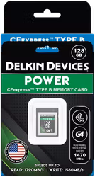 Delkin CFexpress G4 Power I Type B I R1790/W1560 (G4) 128GB incl cardreader (DDREADER-62)