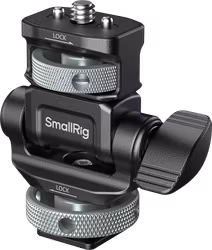 SmallRig 6313 Monitor Support for Horizontal & Vertical Shooting with Cold Shoe Mount