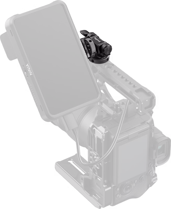 SmallRig 6313 Monitor Support for Horizontal & Vertical Shooting with Cold Shoe Mount
